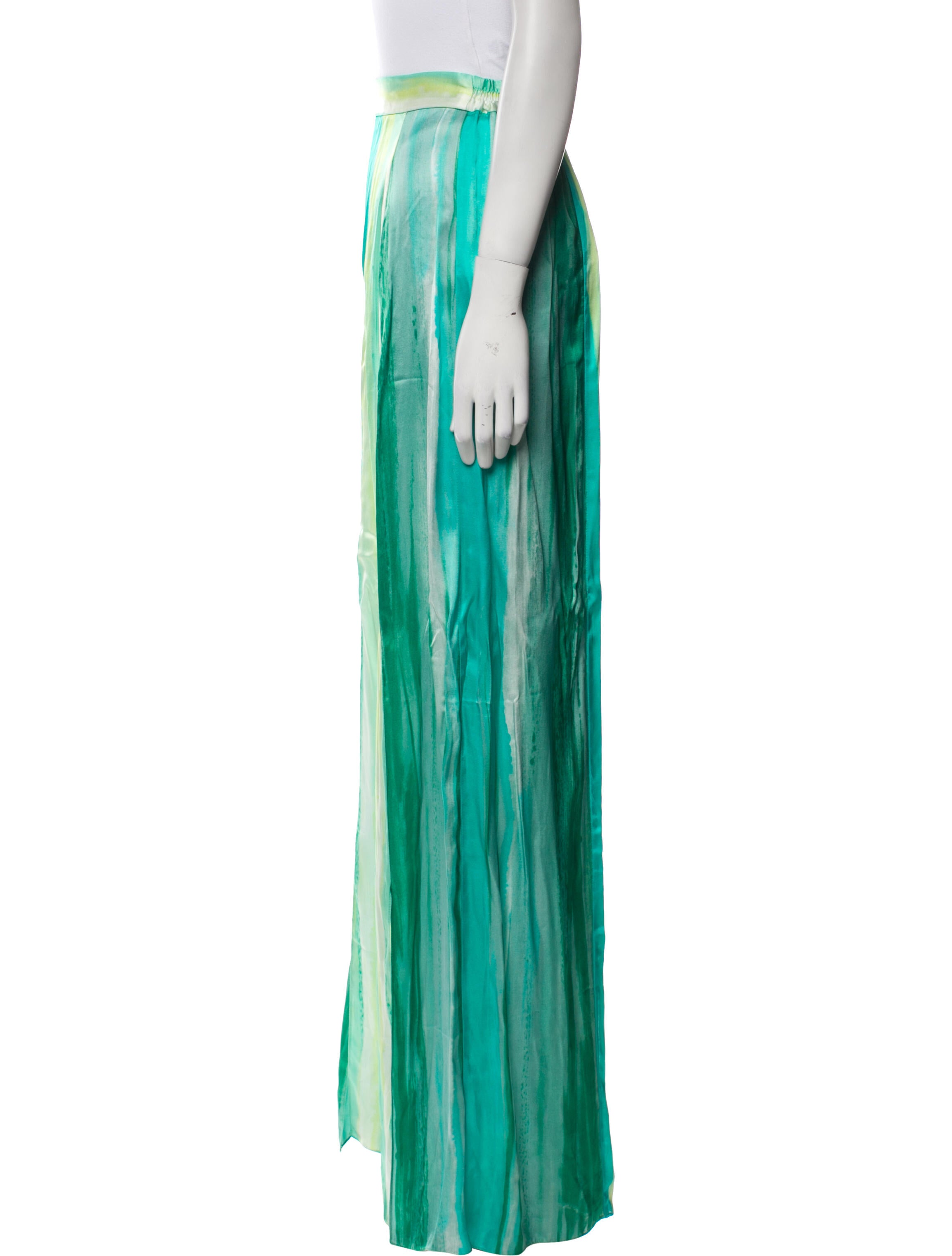 Halpern Striped Wide Leg Pants