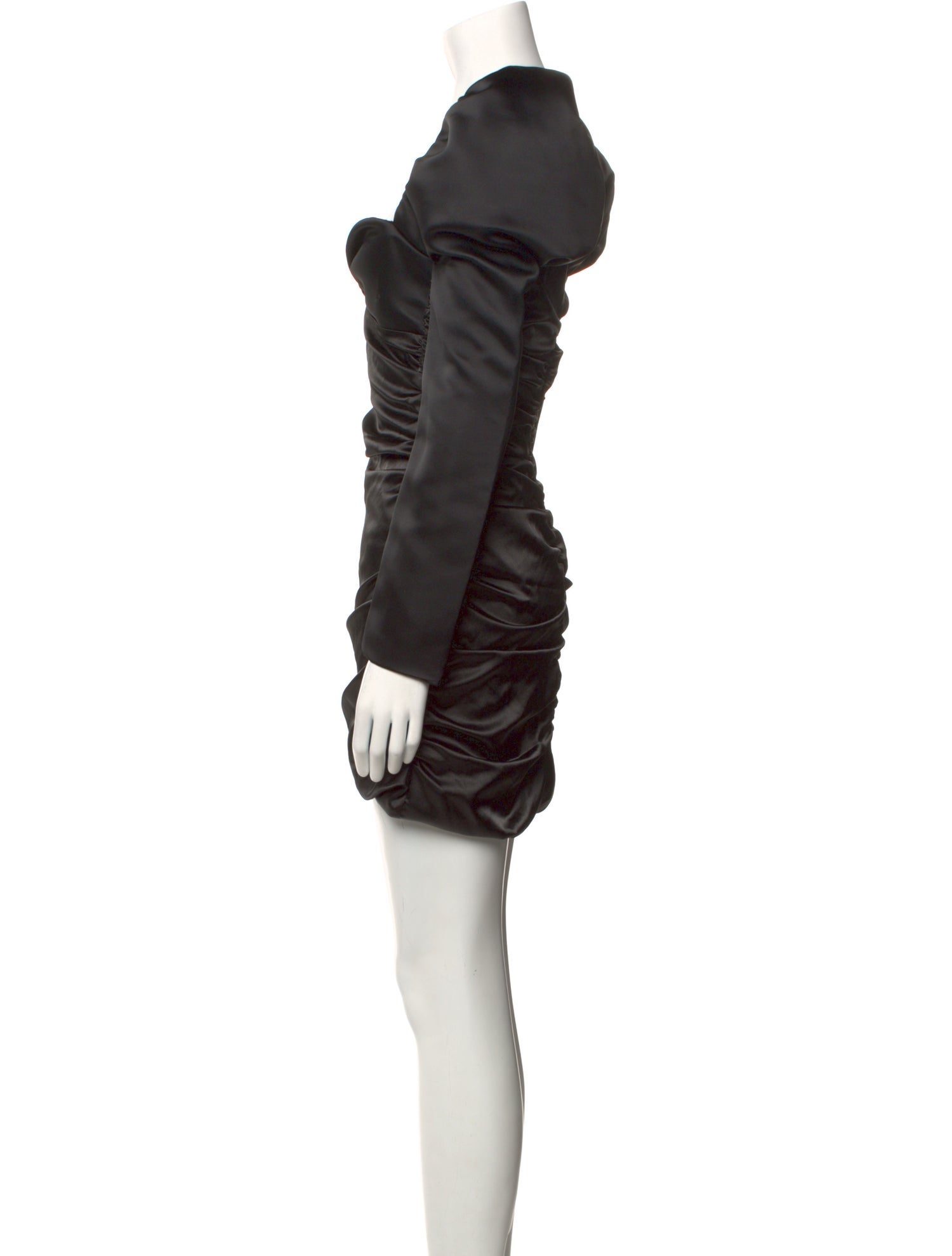 Halpern Square Neckline Mini Dress