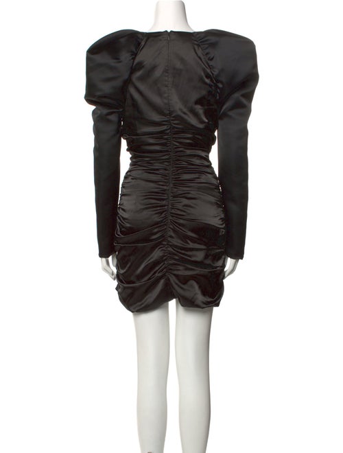 Halpern Square Neckline Mini Dress