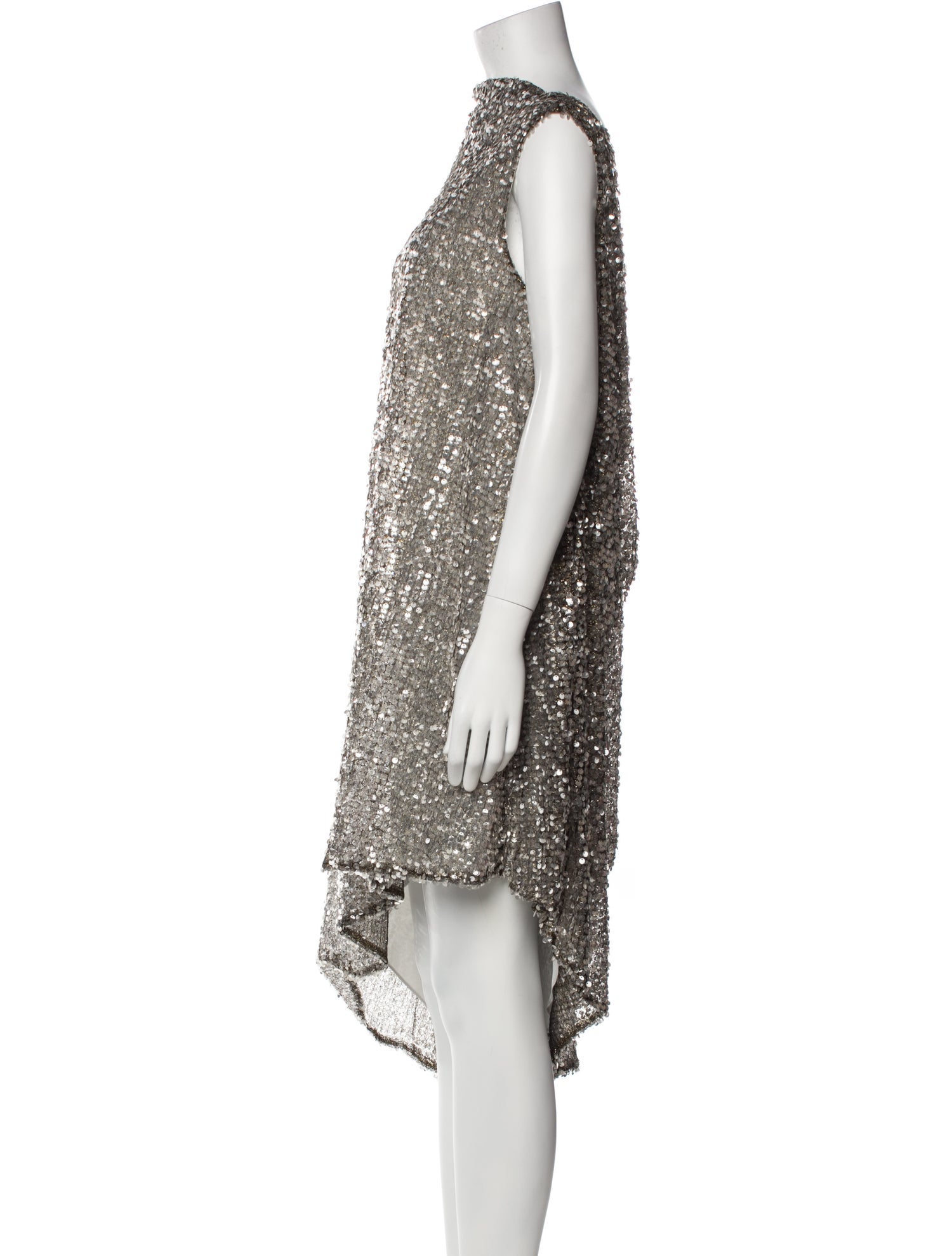 Halpern Mock Neck Midi Length Dress w/ Tags