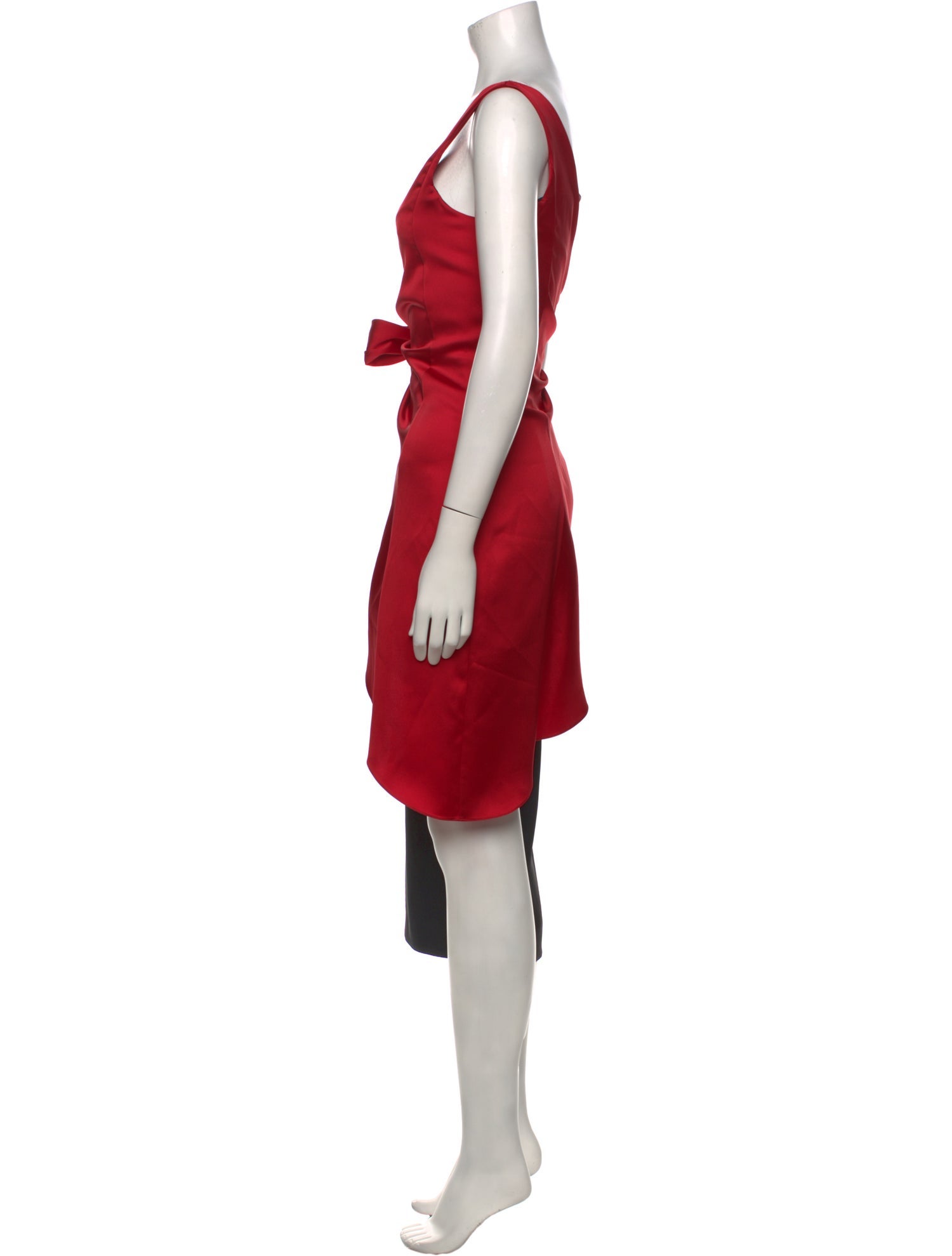 Halpern Colorblock Pattern Scoop Neck Jumpsuit