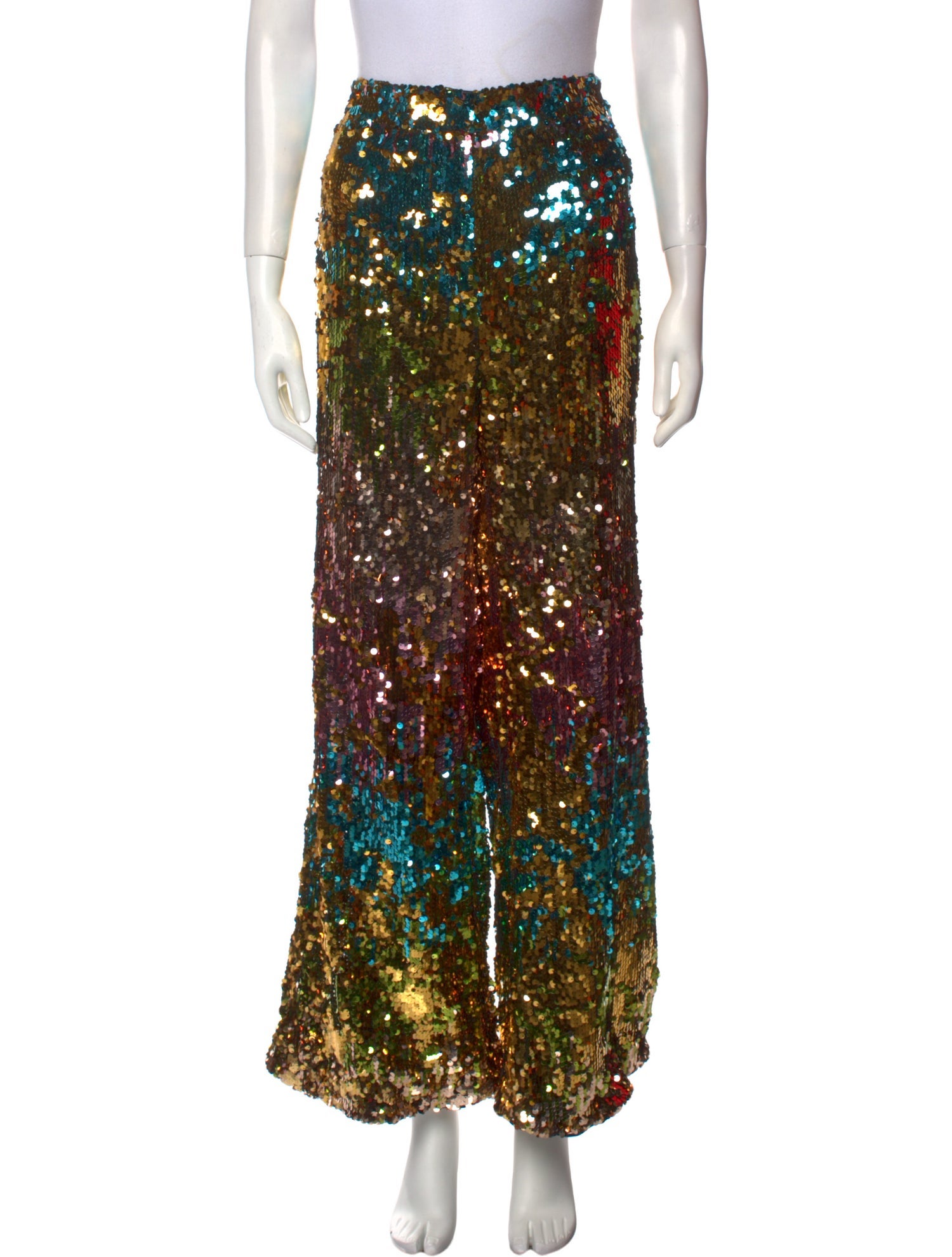 Halpern Patterned Wide Leg Pants