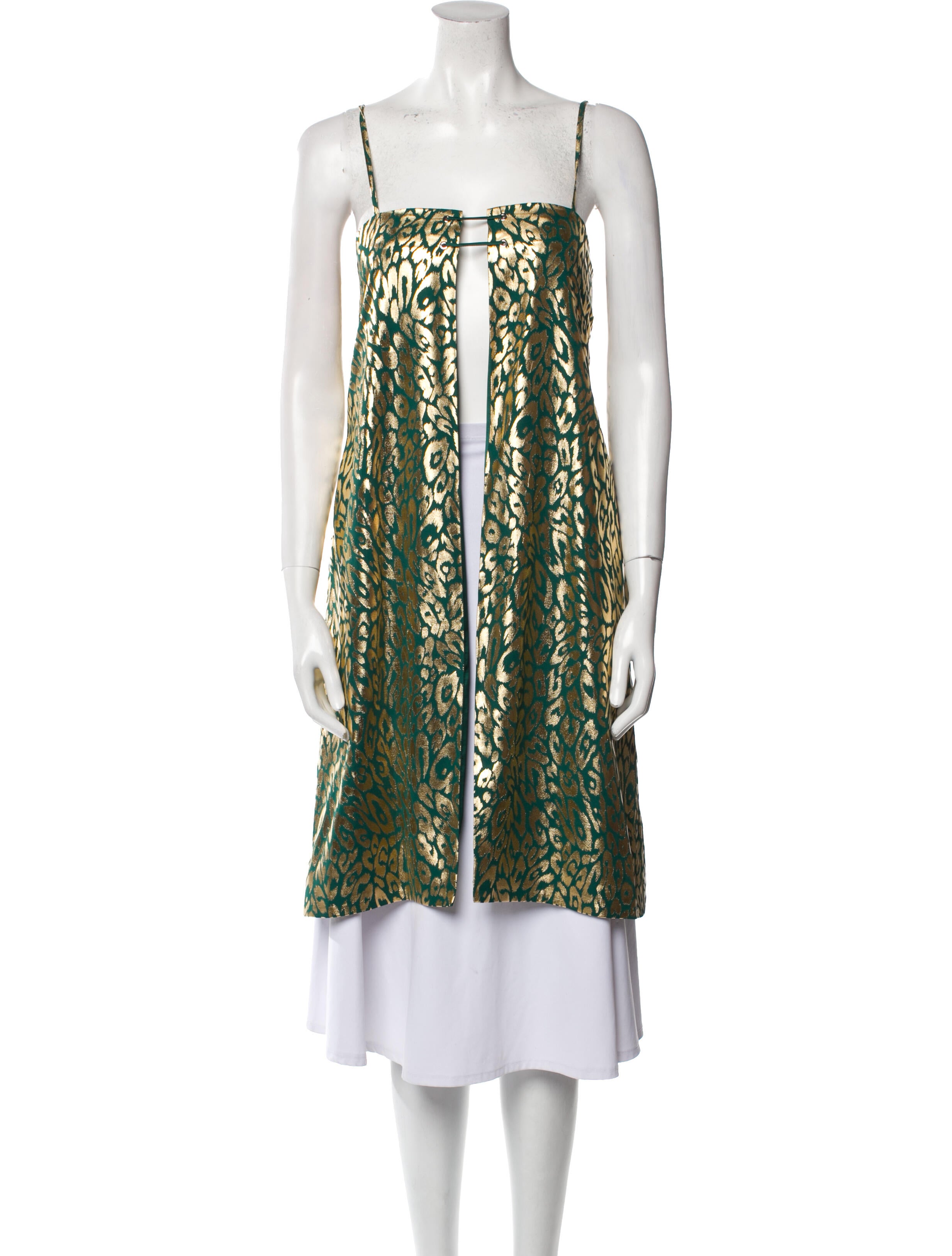 Halpern Square Neckline Sleeveless Tunic w/ Tags