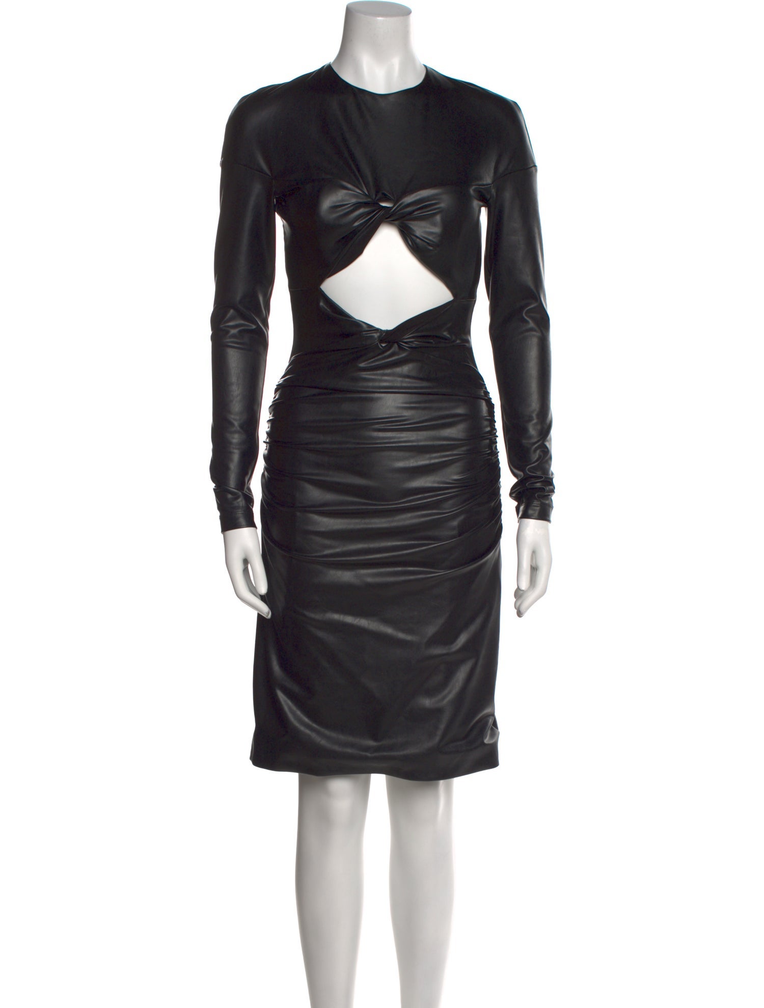 Halpern Crew Neck Knee-Length Dress
