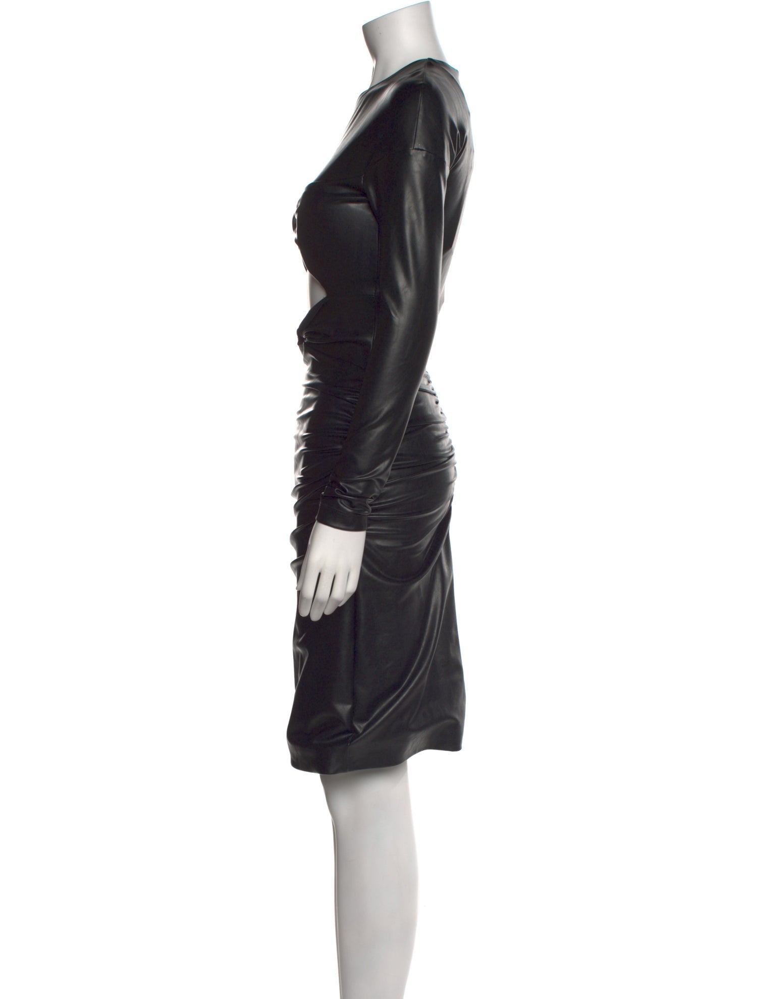 Halpern Crew Neck Knee-Length Dress