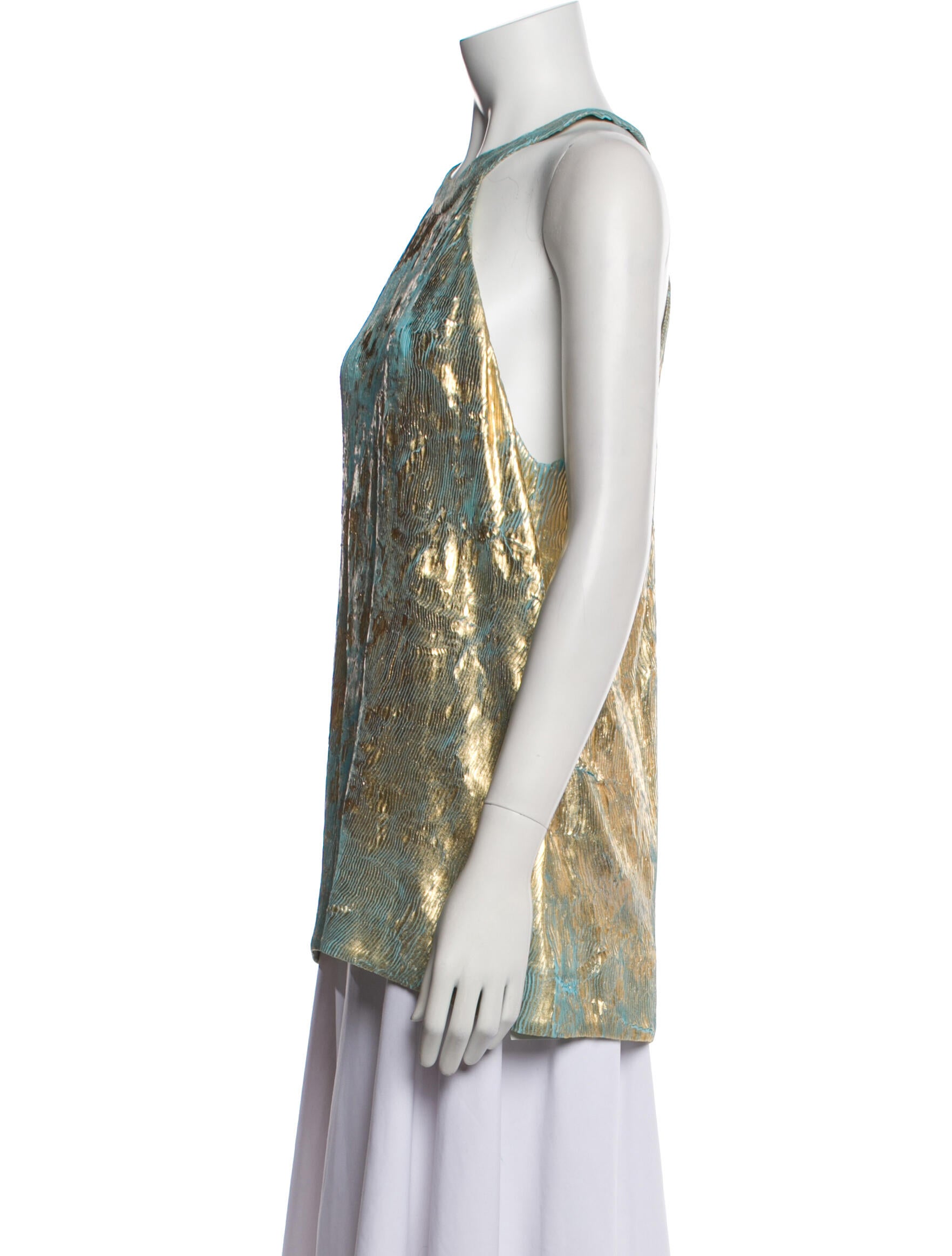 Halpern Halterneck Sleeveless Top