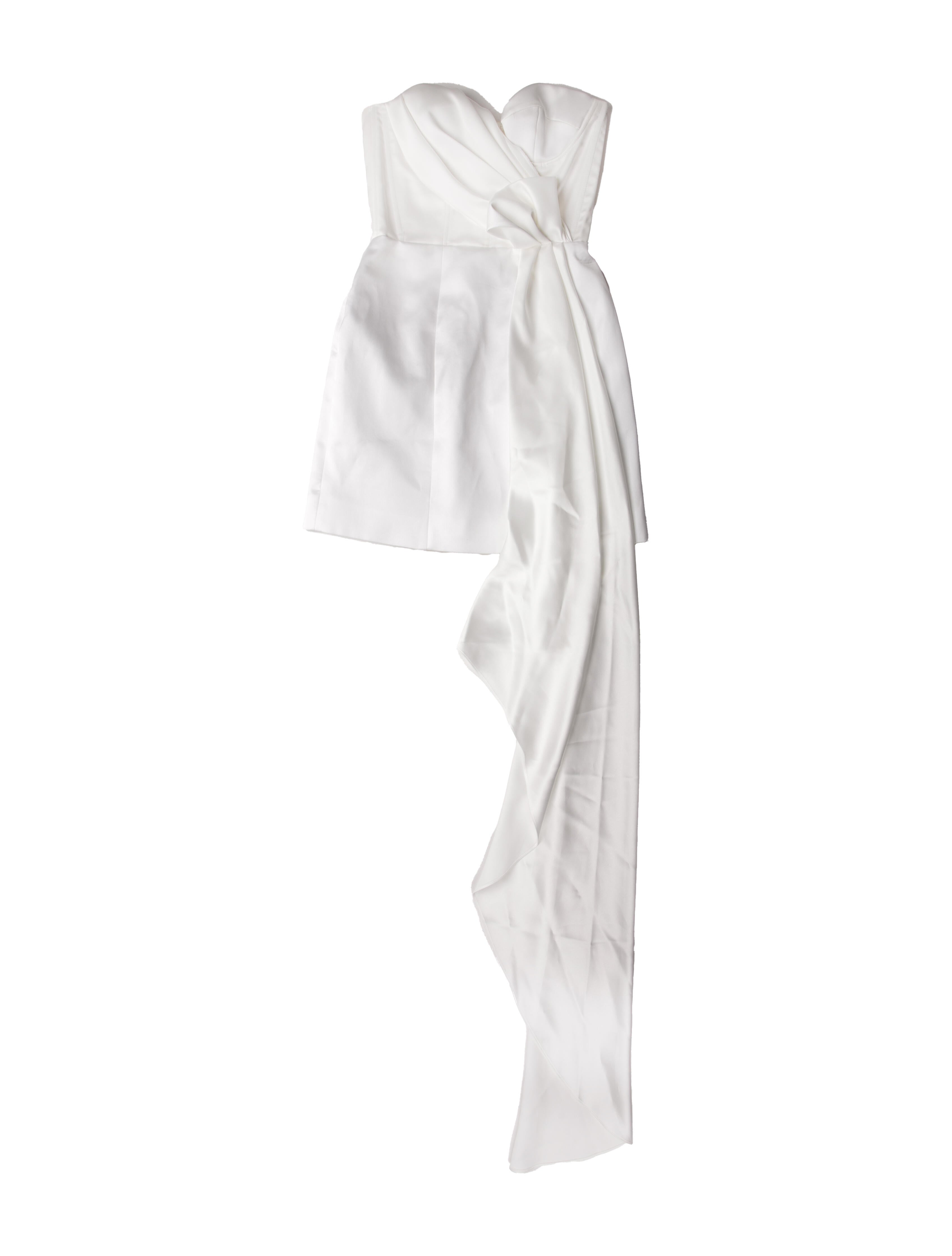 Halpern One-Shoulder Mini Dress