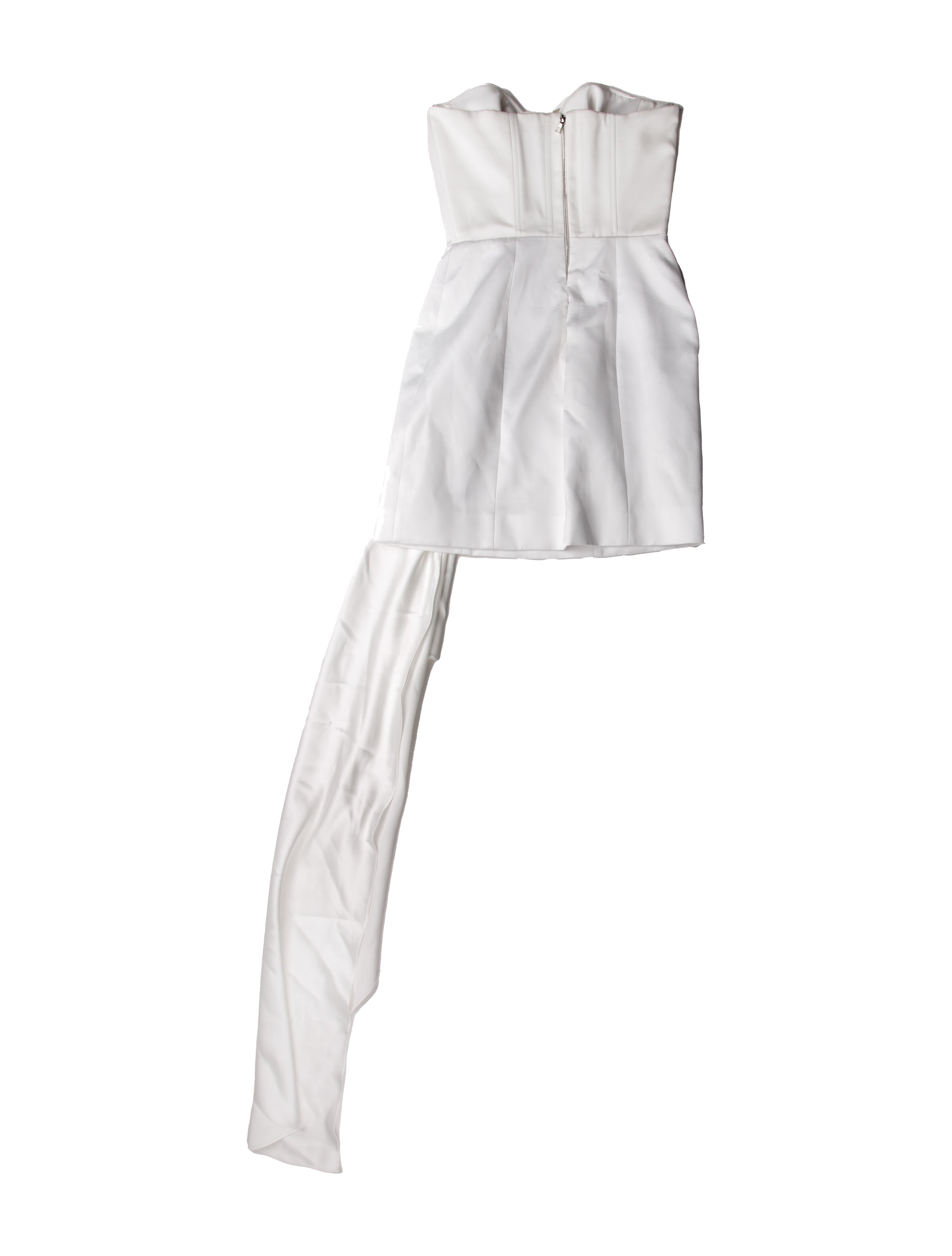 Halpern One-Shoulder Mini Dress