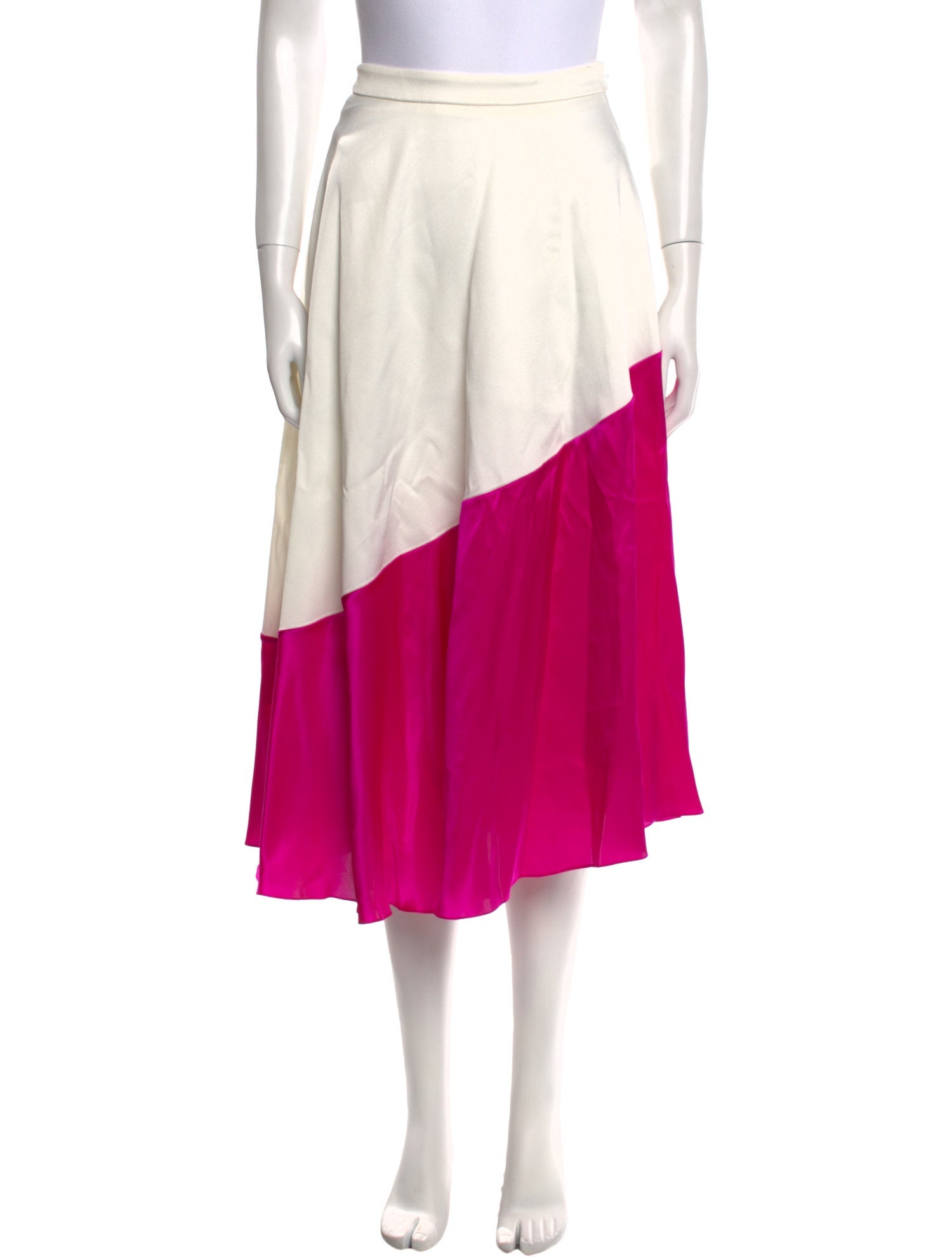 Halpern Satin Midi Length Skirt w/ Tags