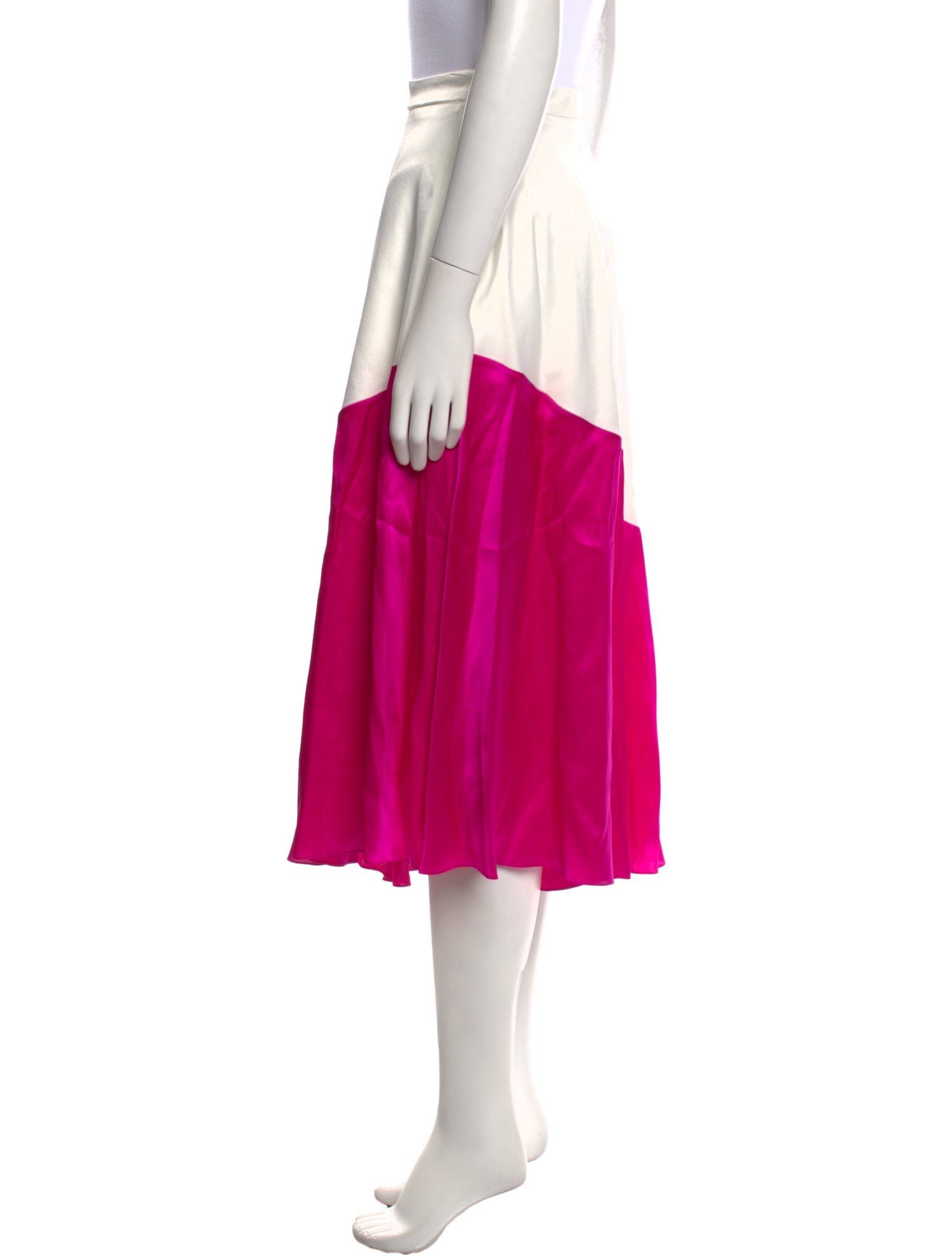 Halpern Satin Midi Length Skirt w/ Tags