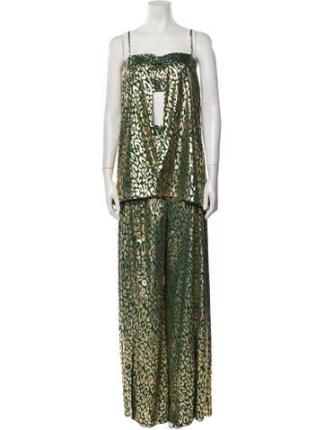 Halpern Suits and Sets Printed Pant Set M