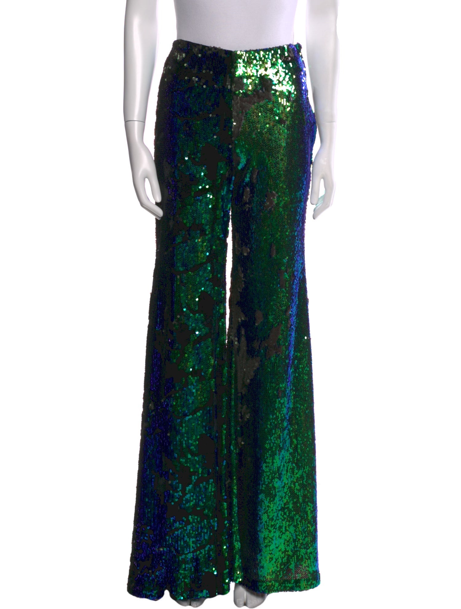 Halpern Printed Wide Leg Pants