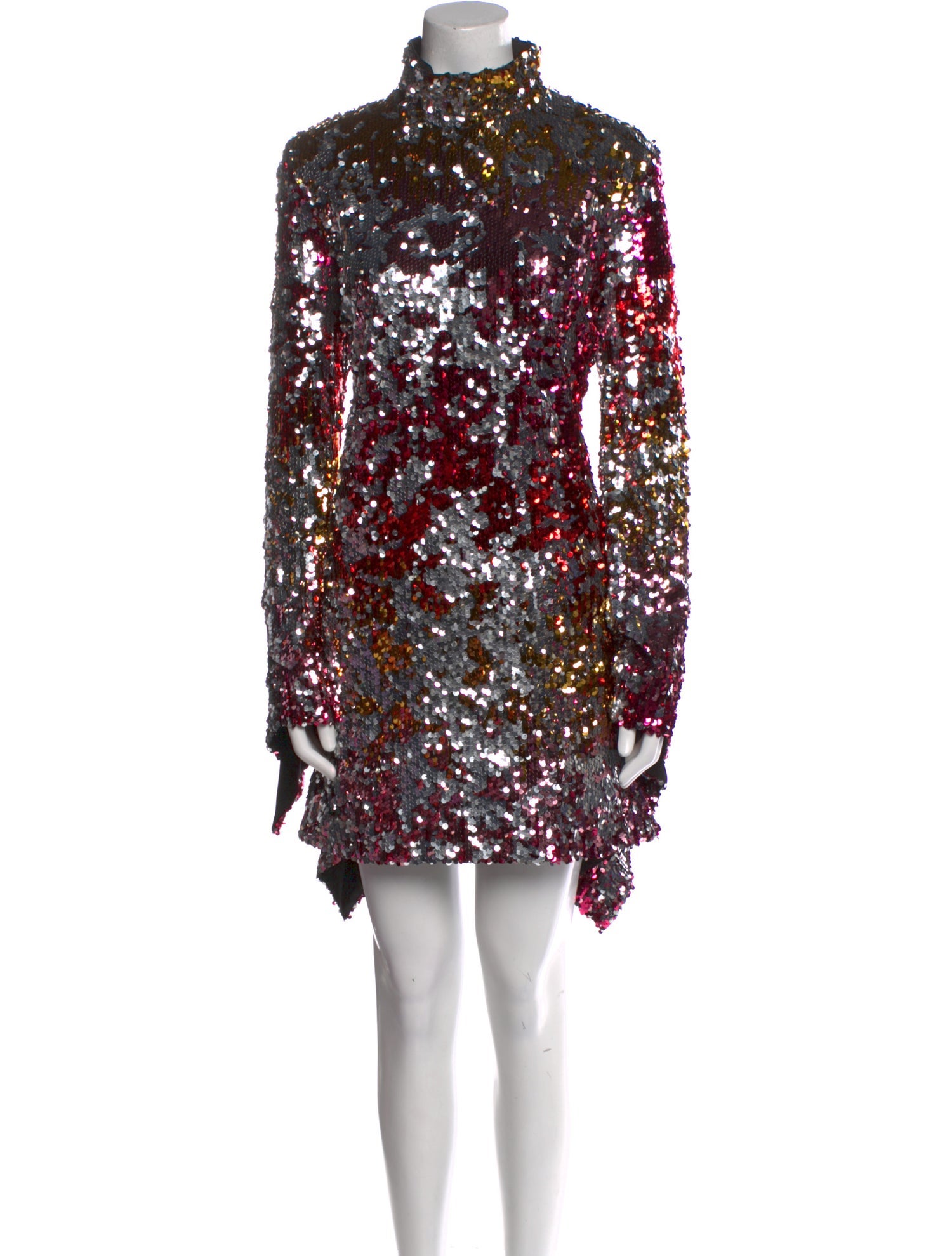 Halpern Printed Knee-Length Dress