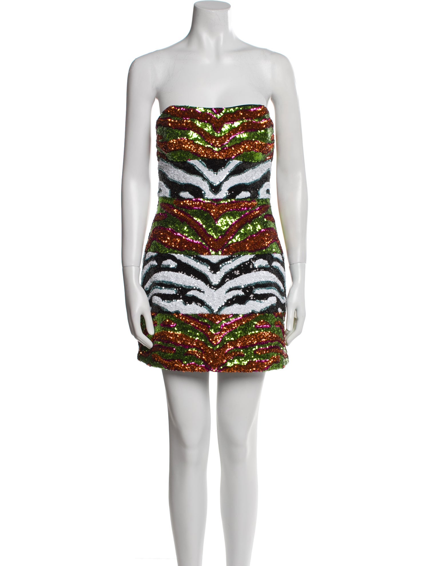 Halpern Printed Mini Dress