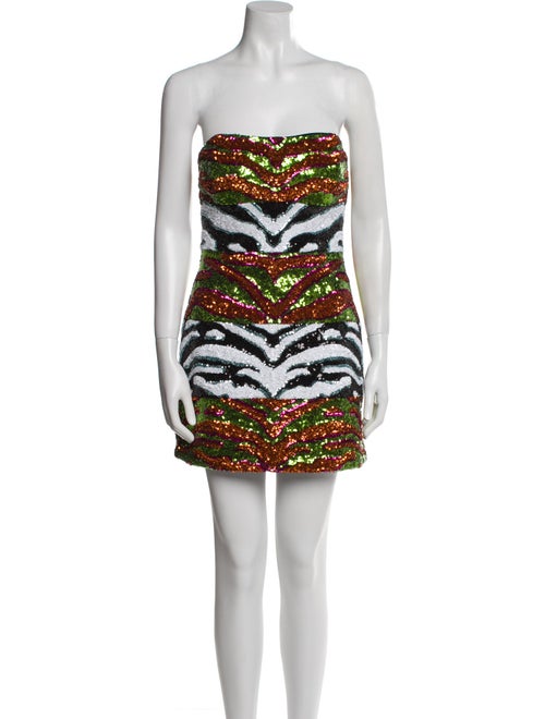 Halpern Printed Mini Dress