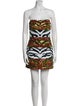 Halpern Printed Mini Dress