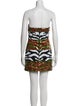 Halpern Printed Mini Dress
