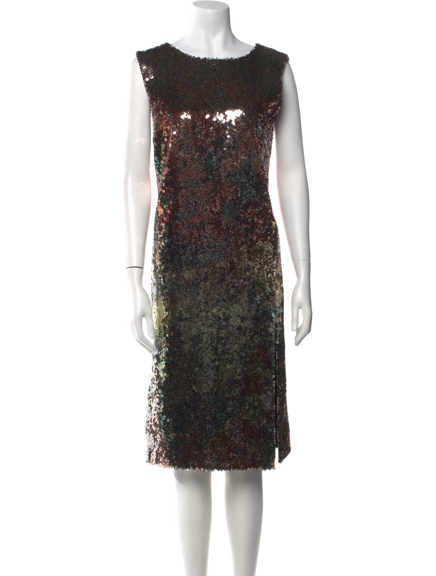 Halpern Bateau Neckline Midi Length Dress w/ Tags