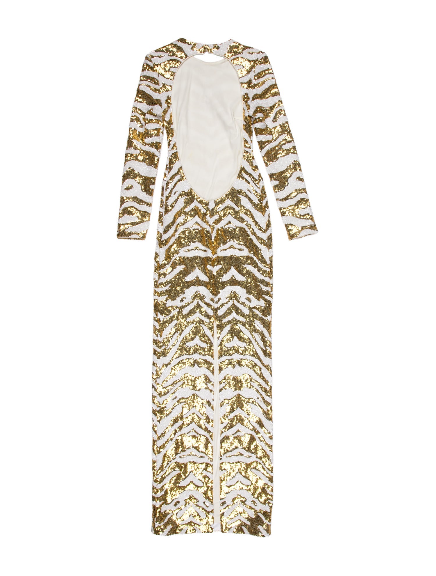 Halpern Sequin Long Dress