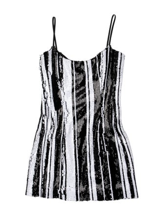 Halpern Scoop Neck Mini Dress