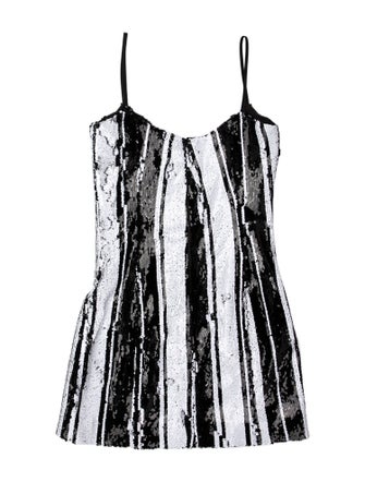 Halpern Scoop Neck Mini Dress