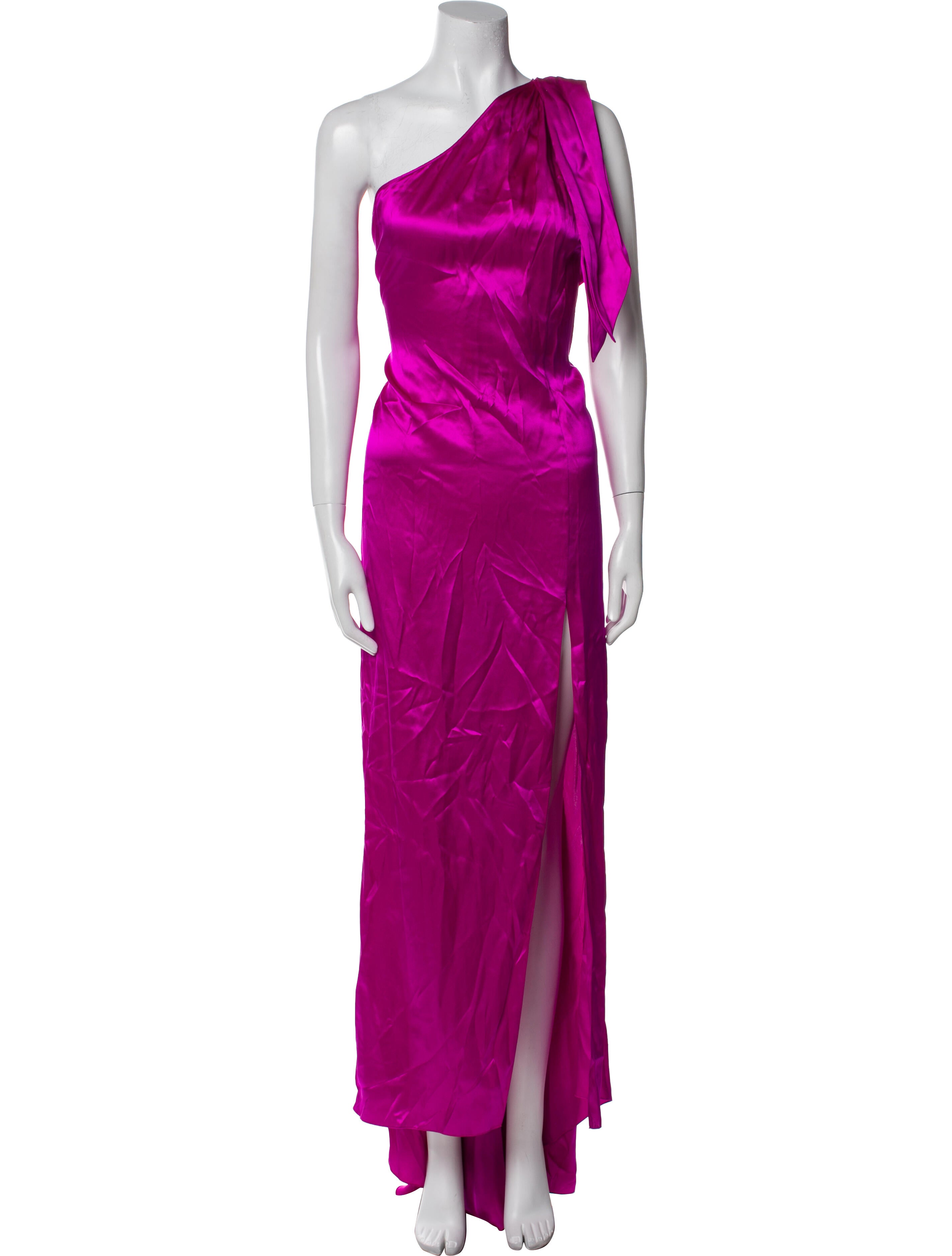 Halpern Silk Long Dress