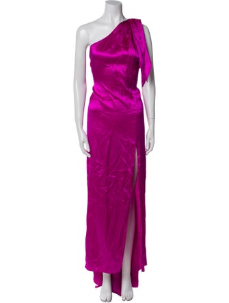 Halpern Silk Long Dress
