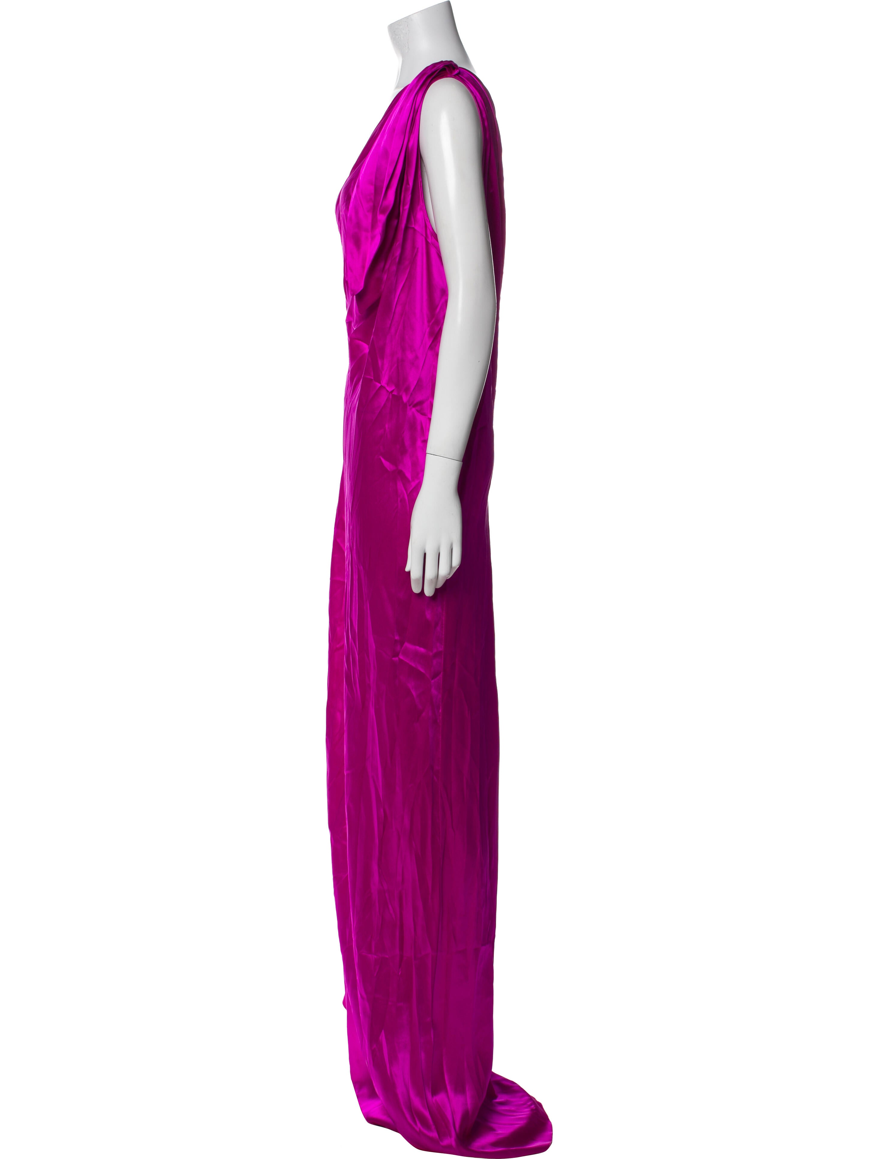 Halpern Silk Long Dress