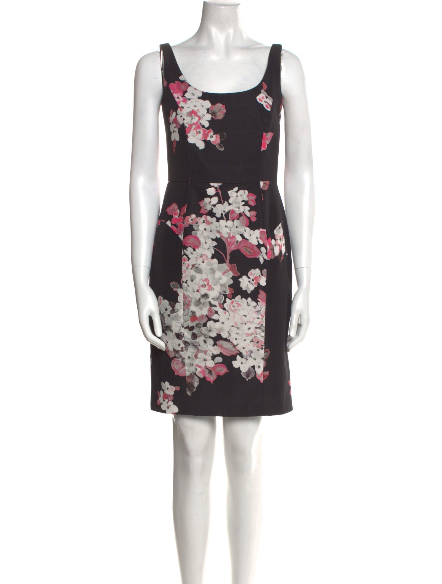 Halpern Floral Print Mini Dress