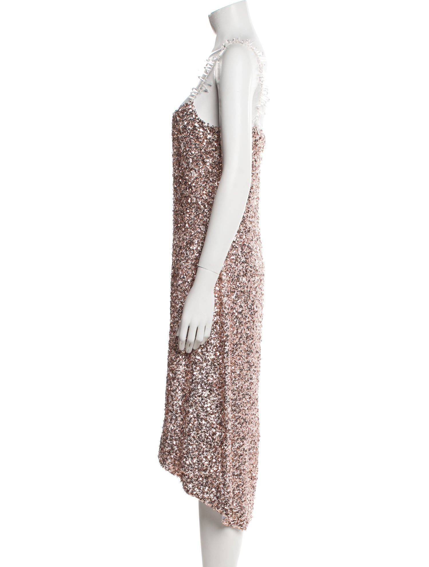 Halpern Sequin Midi Length Dress