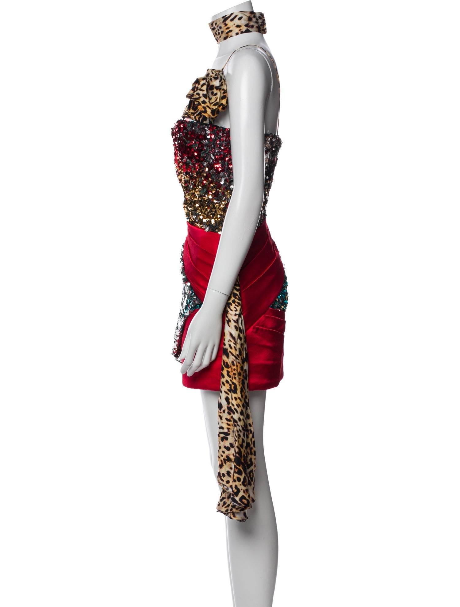 Halpern Printed Mini Dress