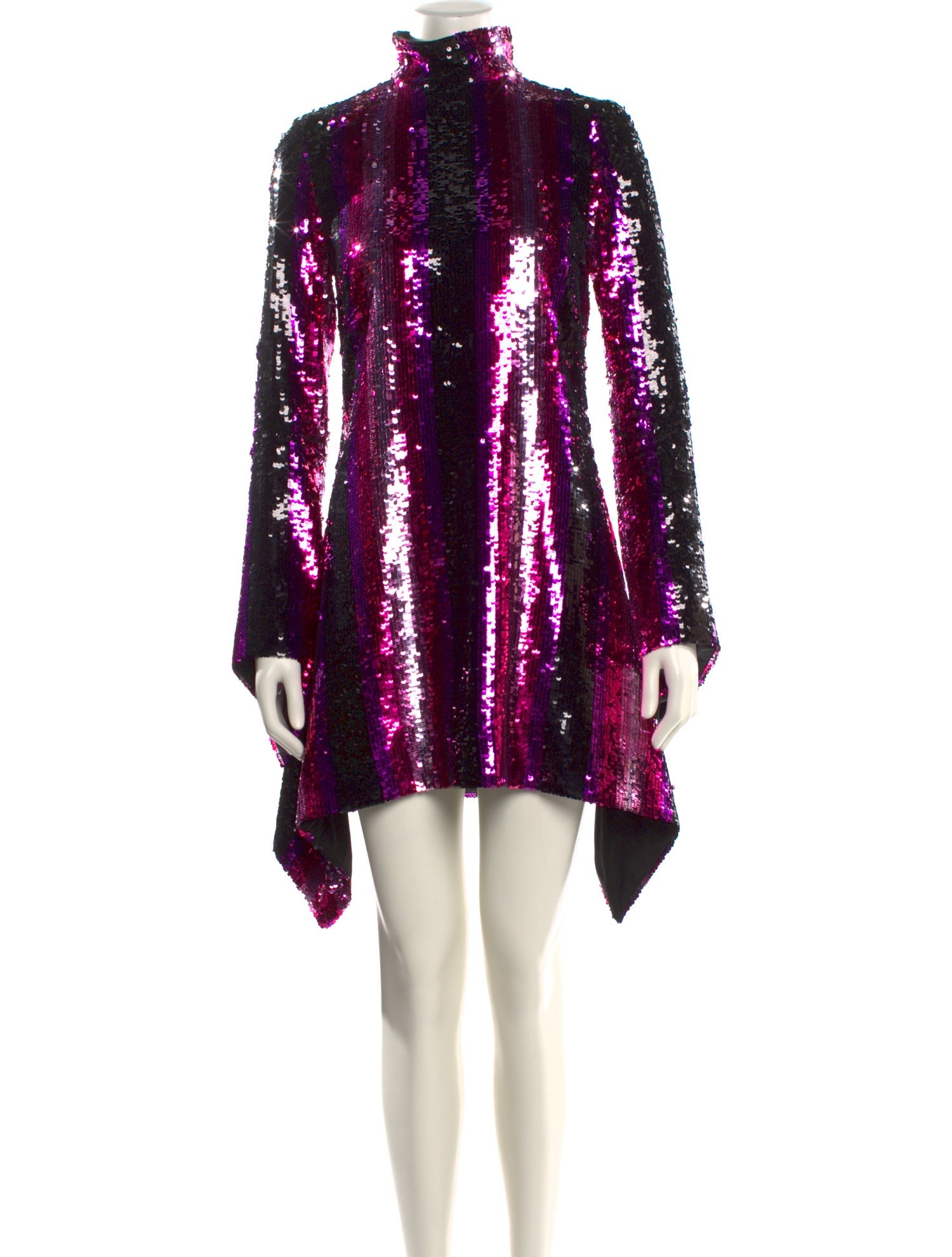 Halpern Patterned Knee-Length Dress