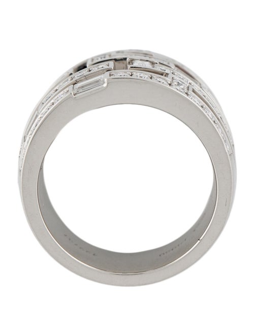 Harry Winston Platinum Diamond Traffic Ring