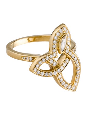 Harry Winston 18K Diamond Lily Cluster Ring