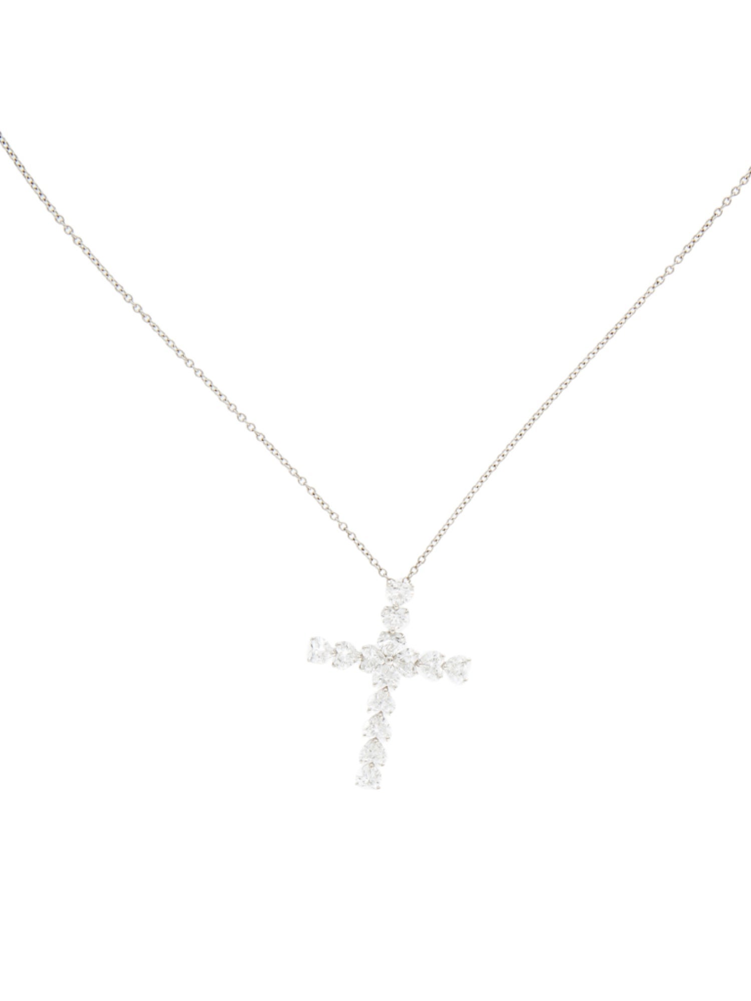 Harry Winston 18K 1.39ctw Diamond Symbols Pendant Necklace