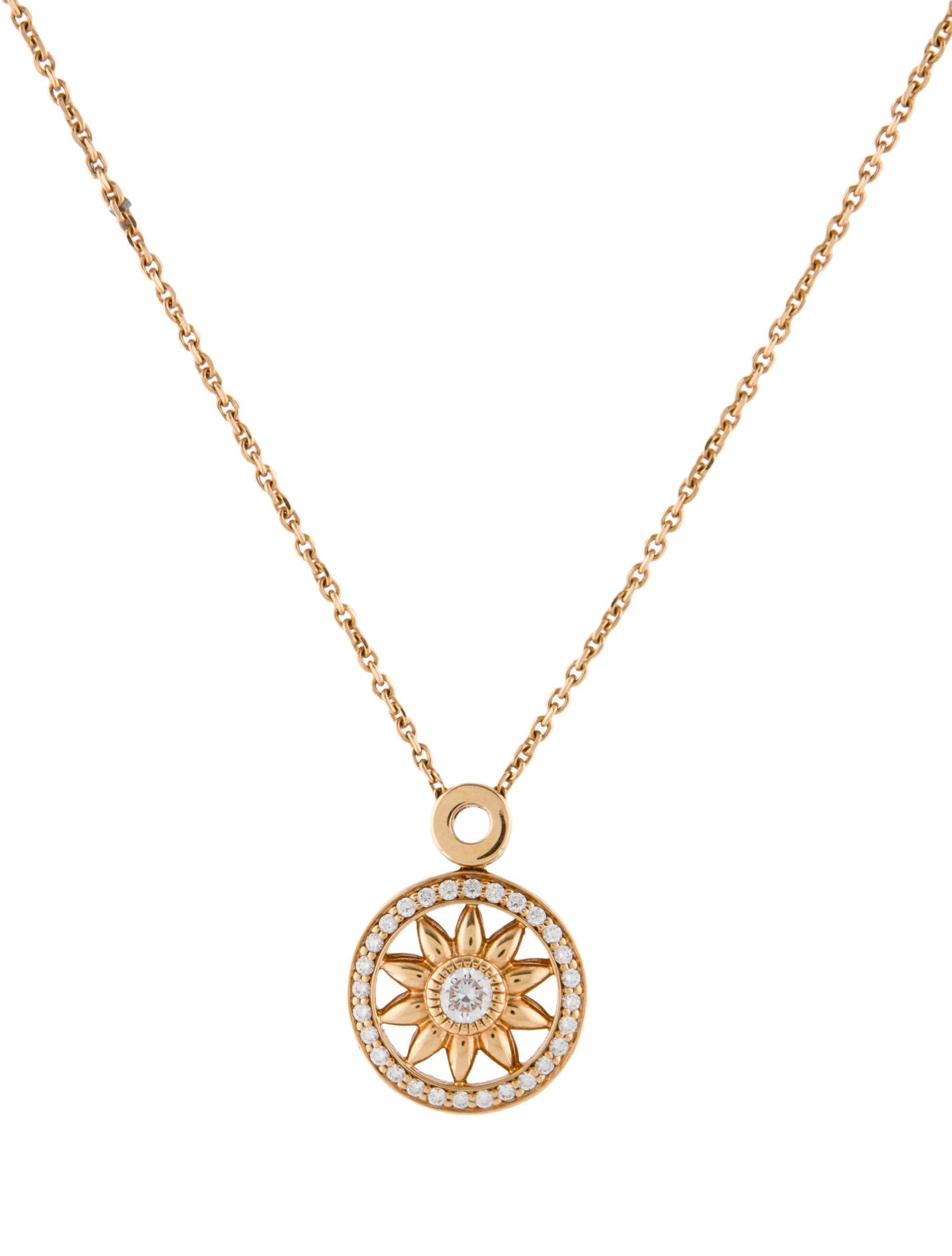 Harry Winston 18K Diamond Winston Gates Pendant Necklace