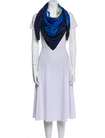 Harry Winston Silk Printed Scarf