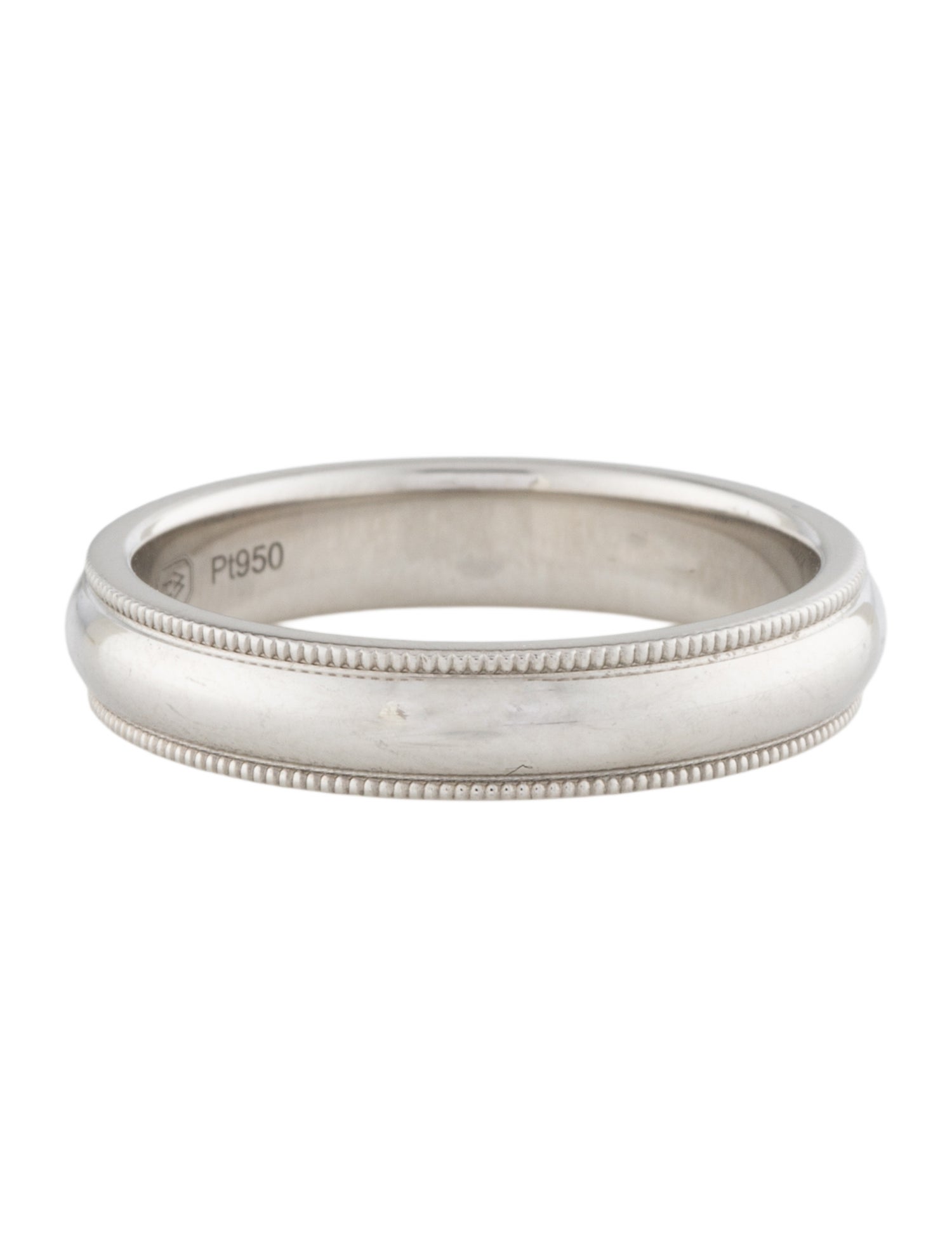Harry Winston Platinum Milgrain Wedding Band