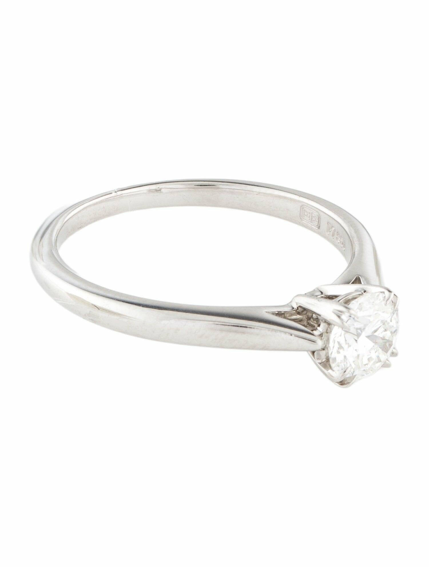 Harry Winston Platinum Diamond Engagement Ring