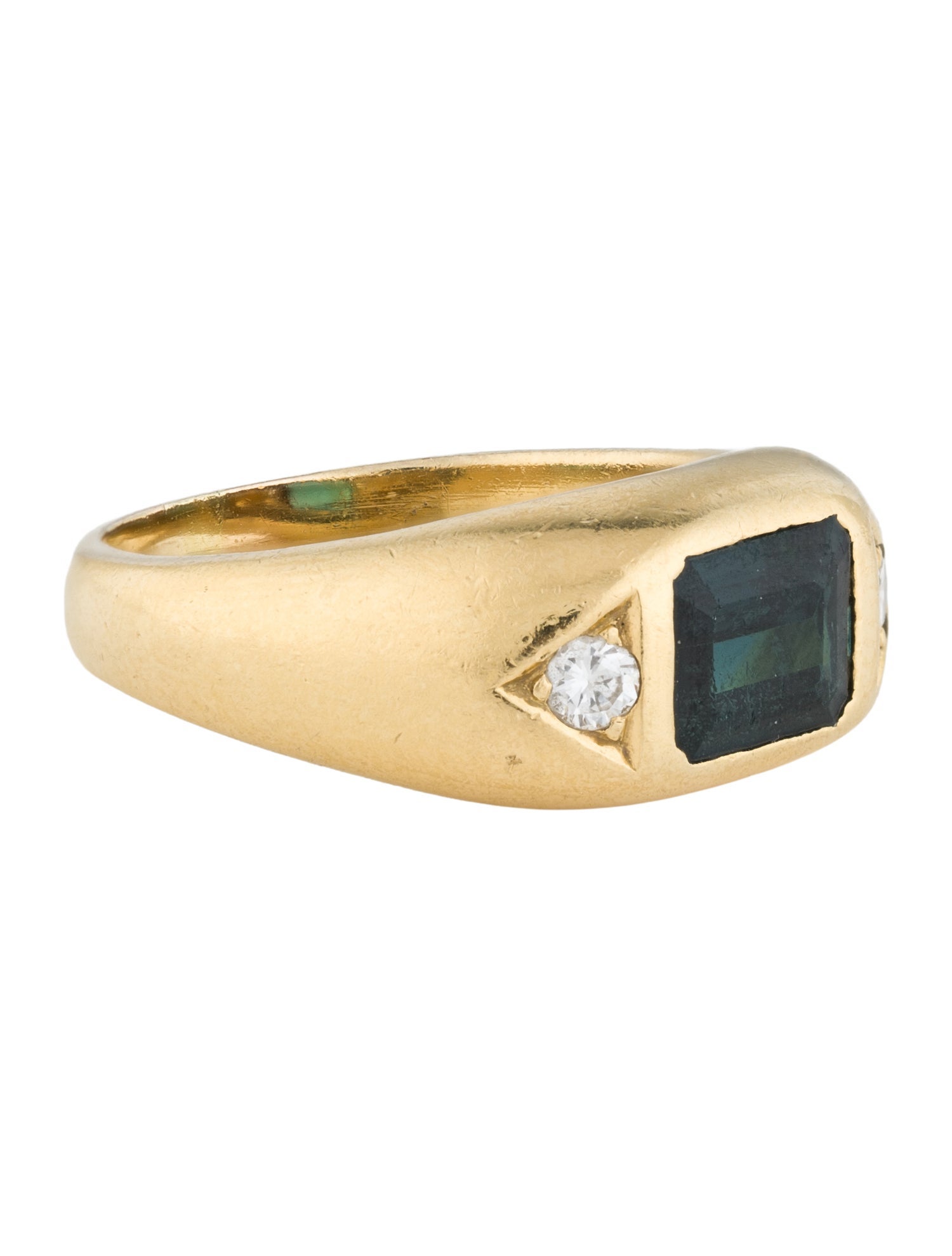 Harry Winston Vintage 18K 1.46ct Tourmaline & Diamond Band