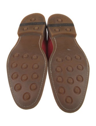 Heschung Suede Eyelet Trim Oxfords