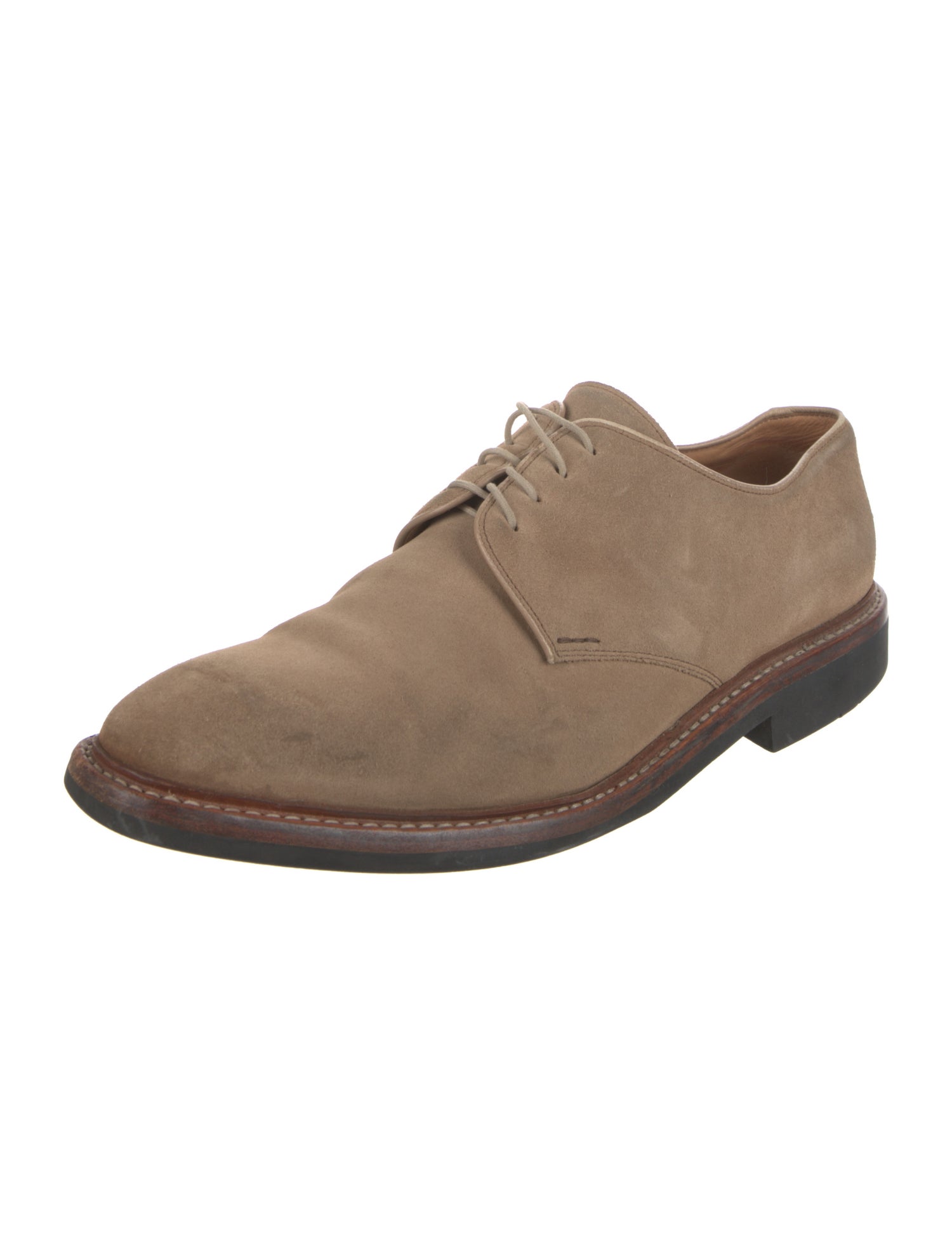 Heschung Suede Derby Shoes