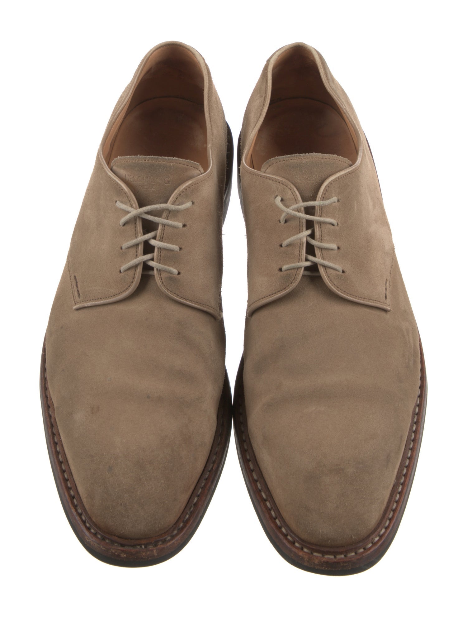 Heschung Suede Derby Shoes