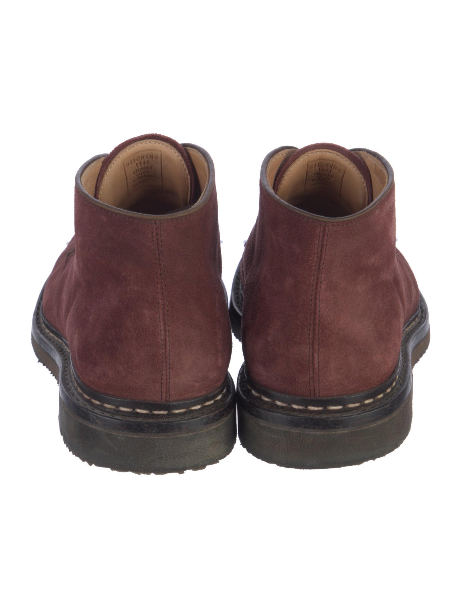 Heschung Suede Lace-Up Boots