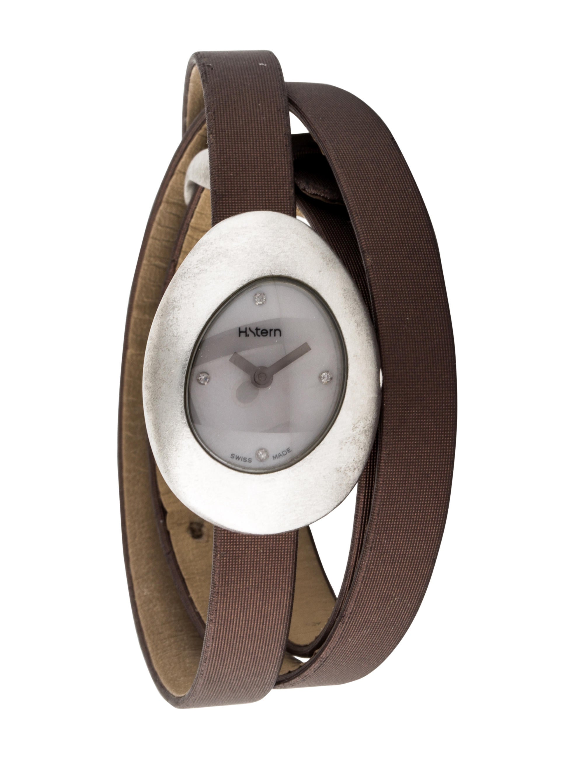 H.Stern Relógio Golden Stones Watch w/ Mother of Pearl Dial Strap
