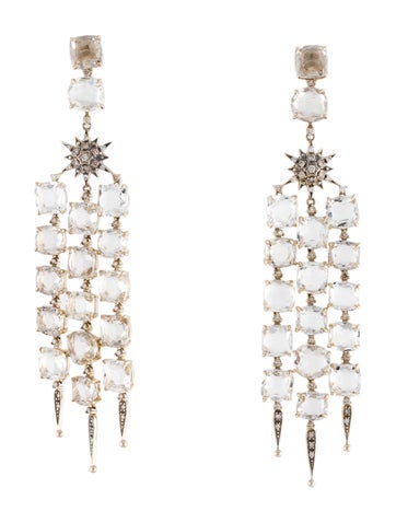 H.Stern Chandelier 18K Quartz & Diamond Moonlight Earrings