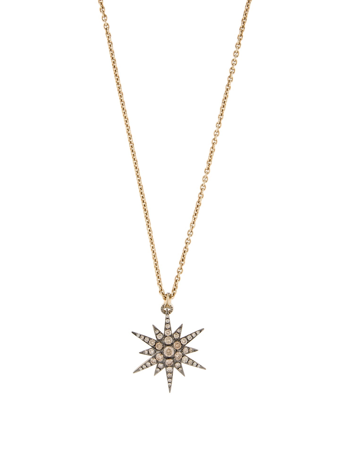 H.Stern 18K Diamond Star Pendant Necklace