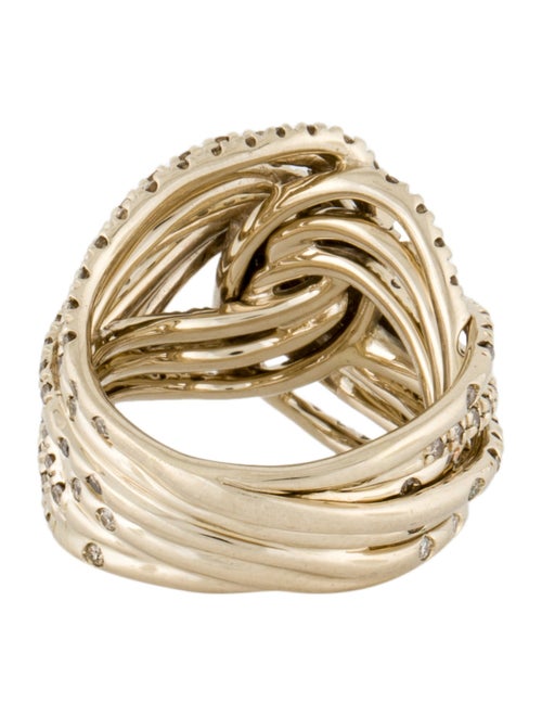 H.Stern 18K Diamond Zephyr Twist Knot Cocktail Ring