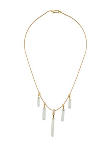 H.Stern Collar 18K Beryl & Diamond Necklace