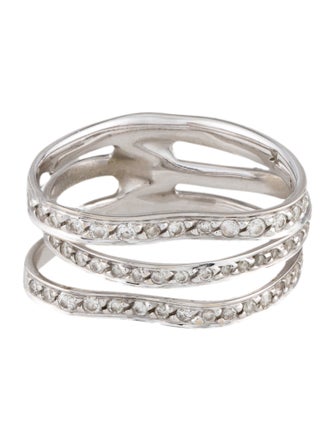 H.Stern 18K Diamond Oscar Niemeyer Curves Ring